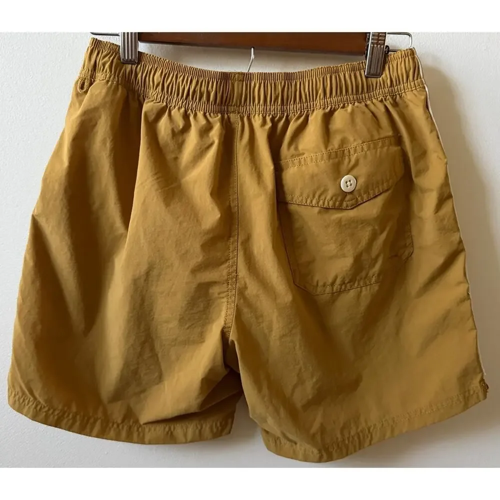 J. Crew men's swim trunks mustard gold size small